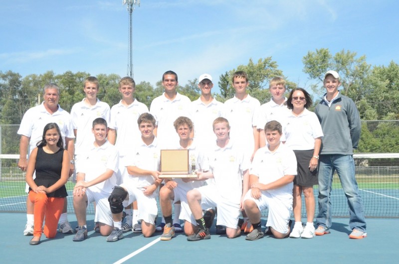 The Warsaw boys tennis team won the NLC Tournament title for the second straight year on Saturday at Goshen Middle School.