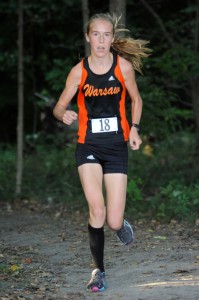 Warsaw's Allison Miller was queen of the girls race, winning with a time of 19:20.