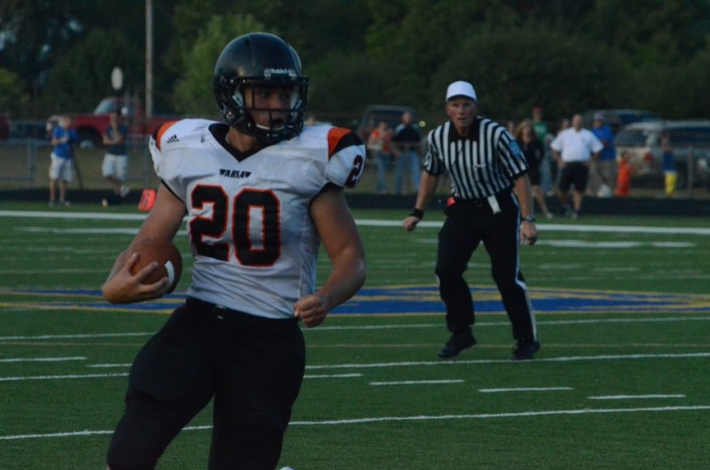 Warsaw star tailback Tristan McClone will lead the Tigers versus rival Wawasee Friday night (File photo by Scott Davidson)