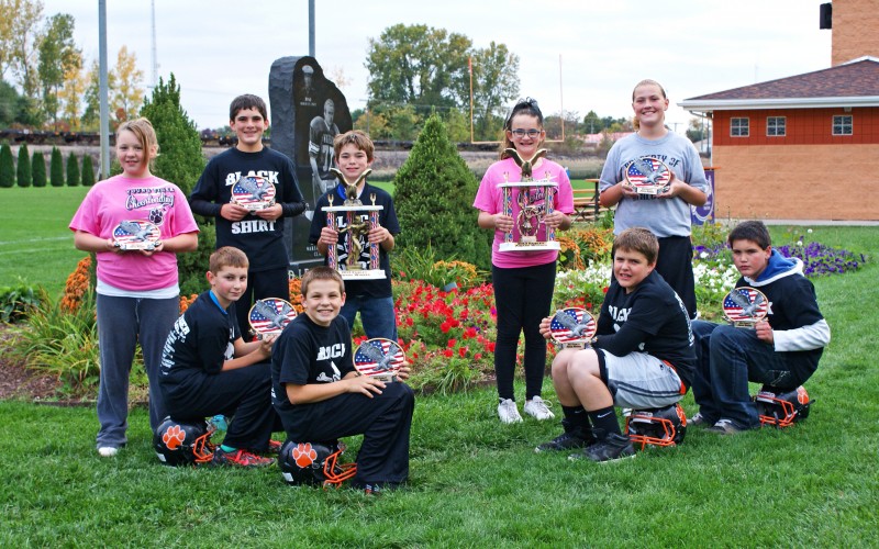 In front, from left, are Blake Marsh, Carter Ihnen, Kyle Miller and Michael Stepnoski. In the back are Brayanna Kelly, Jack Williamson, Isaiah Owens, Cassidy Landis and Cheyenna Cassel. (Photo provided)