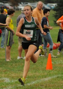 Wawasee freshman Delaine Bame had a standout race at the Elkhart Central Regional, which a repeat performance could help Wawasee to state for the first time in over 30 years. (File photo by Mike Deak)