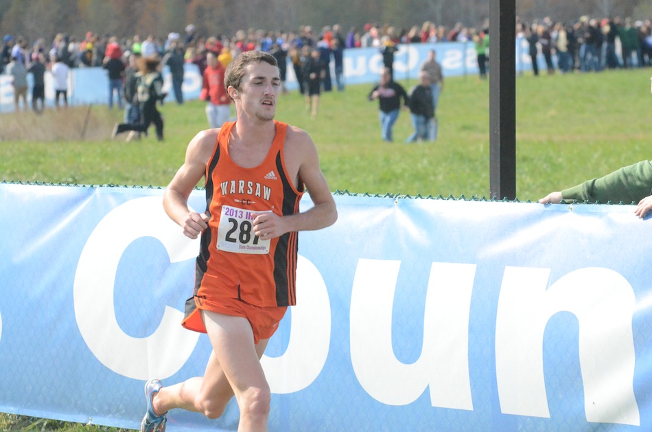 Warsaw's Ellis Coon capped his stellar senior season with a third-place finish Saturday at the Cross Country State finals in Terre Haute (Photos by Scott Davidson)