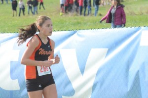 Sophomore Hannah Dawson was the third finisher for the Tigers Saturday.