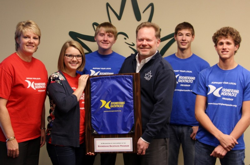 Pictured from left are Tracey Akers; Blair Findlay; Nic Jansen; Scott Tucker, Maple Leaf Farms co-president; Ryan Cultice and Will Petro. (Photo provided)