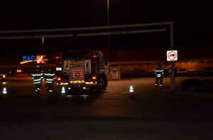 The Warsaw Kmart received a bomb threat just after 6 p.m. tonight. The scene has been cleared and the store has been re-opened at this time. (Photo by Alyssa Richardson)