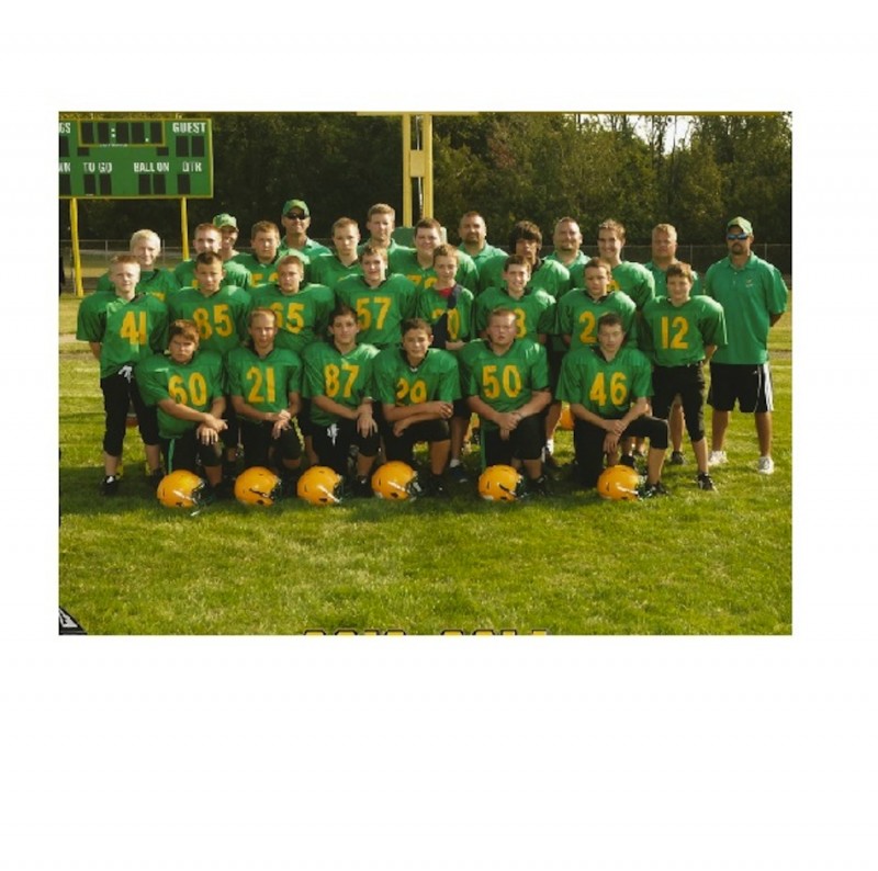 The Tippecanoe Valley Middle School 7th grade football team, pictured above, posted an undefeated season this fall (Photo provided)