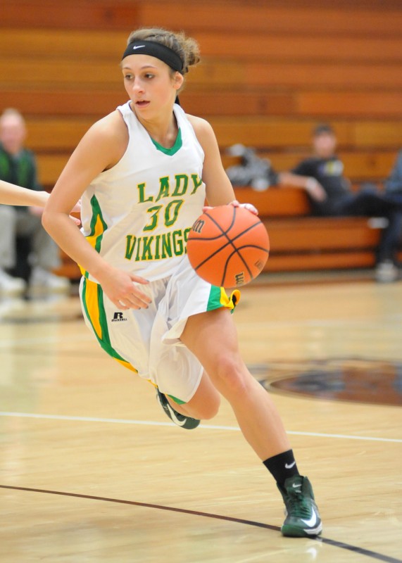 Junior Caylie Teel will lead a talented group of guards this season for Tippecanoe Valley. The Vikings open the season versus Bremen Thursday night (File photo by Mike Deak)
