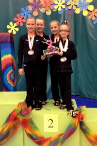 2013 Level 5 Second Place_Alyssa Minnix,Drey Wegner,Adree Beckham,Sydni Purvis copy