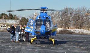 Youth airlifted