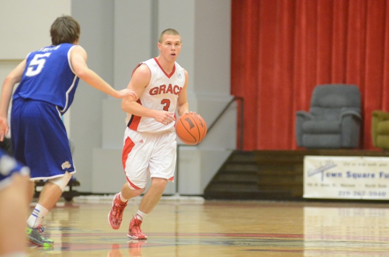 Sophomore Logan Irwin, who played at Whitko High School, led Grace with 14 points Saturday.