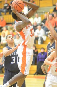 Moses Marandet helped the Tigers rout Elkhart Central 71-37.