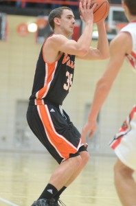 Jordan Stookey led the Tigers with 16 points at NorthWood Friday night in NLC action.
