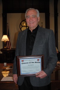 Tom Jackson of Syracuse was named January’s Veteran of the Month. Jackson, a Navy veteran, served from 1956 to 1960.
