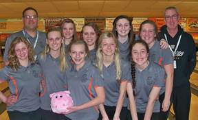 The Warsaw girls bowling team claimed a sectional championship (Photo provided by Jenny Ransbottom)