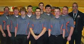The Warsaw boys bowling team was sectional runner-up (Photo provided by Jenny Ransbottom)