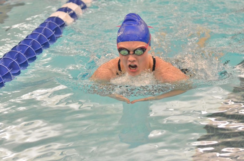 Whitko's Emily Moseley qualified for Saturday's sectional final with her time of 1:20.68. Moseley will be seeded seventh. (Photos by Nick Goralczyk)