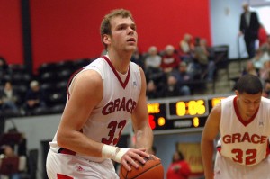 Greg Miller is just the eighth player in Grace men's basketball history to tally 1,000 points and 1,000 rebounds.