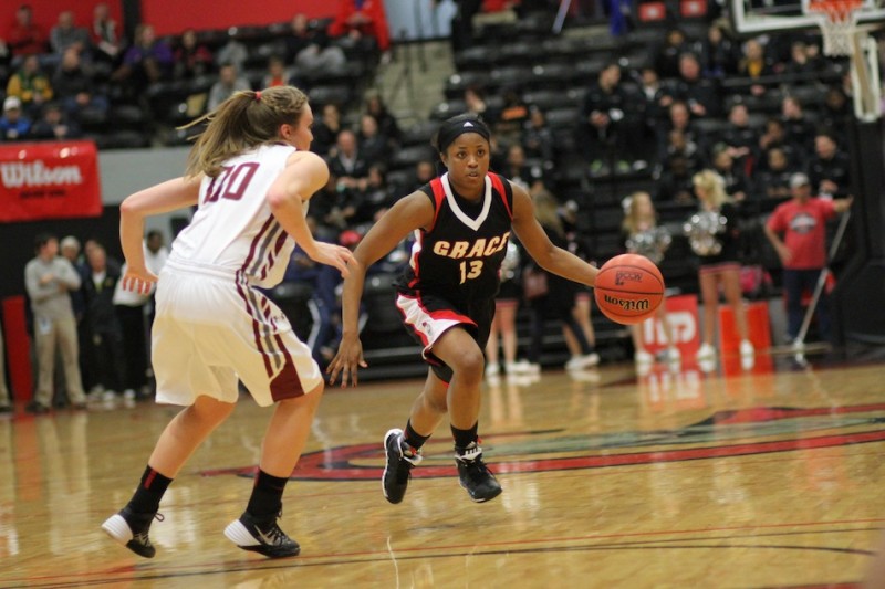 Juaneice Jackson closed out her career at Grace College Friday. The senior guard finished as the program's all-time leading scorer (Photo provided by Grace College Sports Information Department)