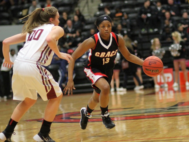 Grace College guard Juaneice Jackson capped her outstanding career with  All-American honors (Photo provided by Grace College Sports Information Department)