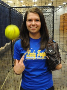 Triton senior pitcher Mallorie Jennings is ready to start up what could be a big season for Trojan softball. (Photo by Mike Deak)