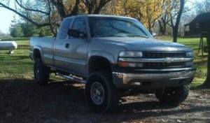 A convicted child molester may be in the Kosciusko County area. U.S. Marshals are searching for this 1999 Silverado he is believed to be driving. (Photo courtesy of MugWatch.com)