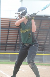 Alli Ousley digs in at the plate for Wawasee.