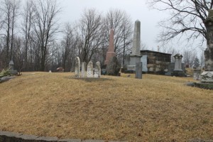 The Syracuse Cemetery’s earliest graves are easy to find. The corner, shown, is convenient to drive past and has the first burials of 1836. Also, nearby, is the shared monument of Syracuse’ founding fathers, Henry Ward and Samuel Crosson. The Syracuse-Wawasee Historical Museum and the Syracuse Library are offering booklets with more in-depth information and directions to locate significant graves and interesting symbols in the cemetery. The brochures are available from April 24 through May 13.  (Photo provided)