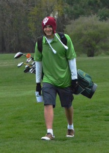 Wawasee's Cal Heinisch makes his way out for Monday's match and shows that the cold, windy and all-around unpleasant conditions were not going to stop him from wearing shorts. At least the sophomore is thinking spring.