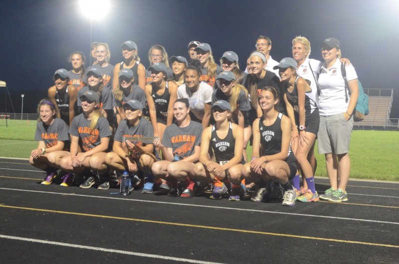 The Warsaw girls track team won its third straight regional championship Tuesday night.