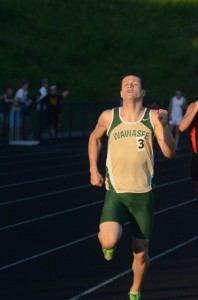 Zach Cockrill placed fourth in the 800 for the Warriors.