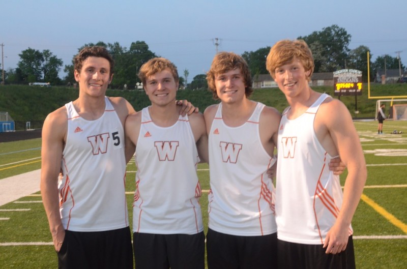 The 4 X 400 relay team won the final event of the regional Thursday to give Warsaw the team championship.