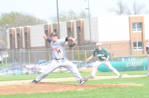 Starter Tyler LaFollette fires one for the Tigers.