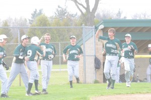 Wawasee players celebrate after beating Warsaw Wednesday.