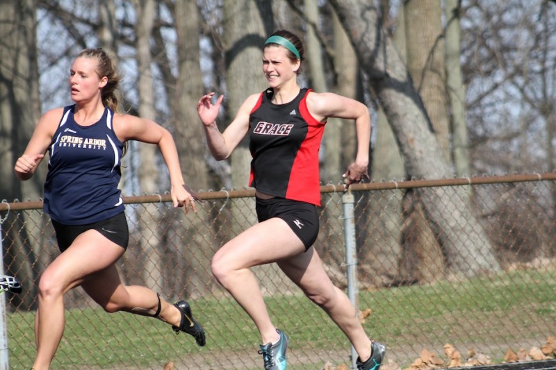 Grace College sophomore Jo Boren, a Lakeland Christian Academy graduate, had a stellar season on the track this spring (Photo provided by Grace College Sports Information Department)