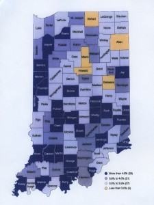 Indiana Per Capita Growth 2012