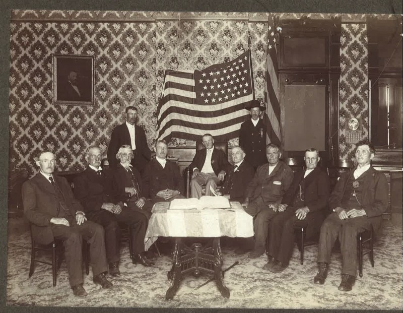 Old Civil War Union soldiers.