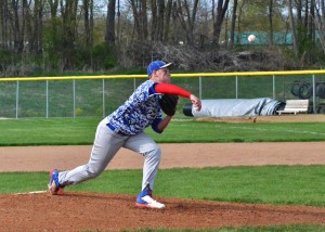 Wildcat sophomore Tanner Gaff pitched seven scoreless innings for Whitko against Tippecanoe Valley. Gaff is now 5-3 on the season. (Photos by Nick Goralczyk)