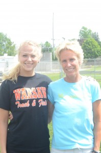 Claire Hickerson will have the support of her mother/coach Jo at the State Finals on Friday.