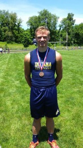Cameron Kitson of Fairfield placed in two events Saturday.
