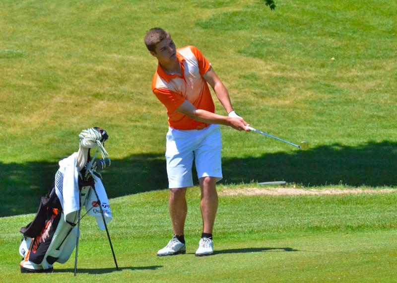 Jonny Hollar shot a 74 to help his team advance to the regional round. (Photos by Nick Goralczyk)