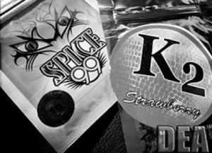 Typical packaging of synthetic marijuana. (Photo courtesy of AAPCC)