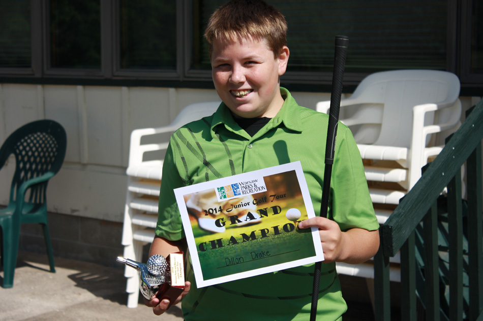 Dillon Drake was the grand champion of the Warsaw Parks and Recreation Summer Junior Golf Tour.