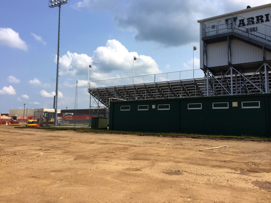 Construction to Warrior Field likely will not be completed by season's end.