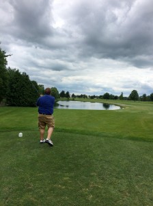 Staring you down on No. 9 is a water hazard. Keep it to the right and there will be no swimming required.