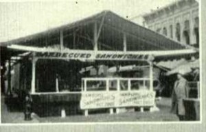 County fair in downtown Warsaw during the 1920s.