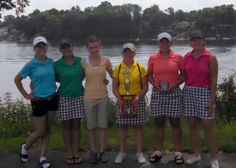 The NorthWood girls golf team won the Plymouth Invitational championship Wednesday (Photo provided by Adam Yoder)