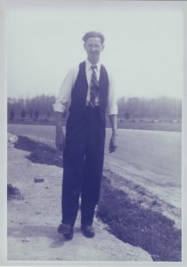 While there is no date on this photo, it shows publisher Arch Baumgartner at a young age. He was a college student in 1939 when he purchased The Milford Mail so we're guessing it was taken about that time since he entered the Army Air Corps during World War II.