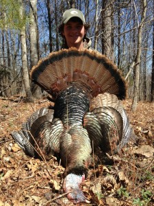Luke Jackson poses with a turkey he hunted last fall. (Photo provided)