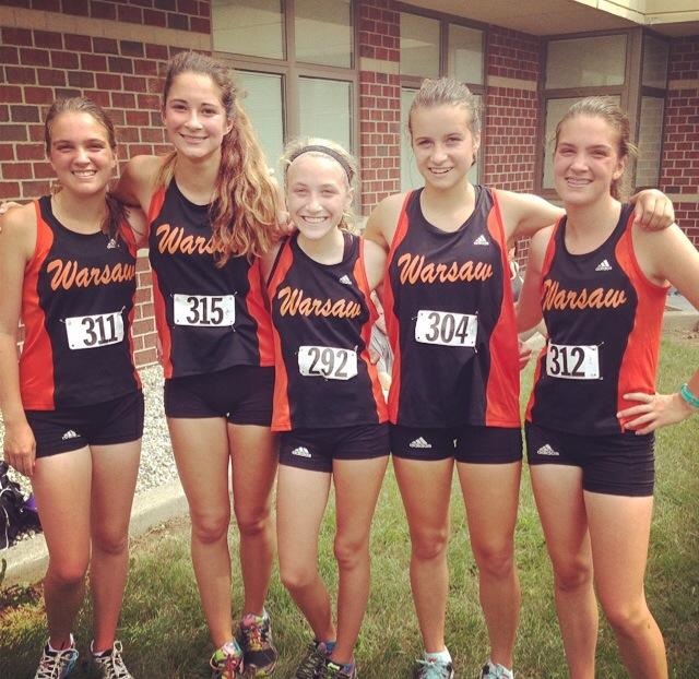 The Warsaw JV girls cross country team were champions at the Huntington North Invitational on Saturday (Photo provided)