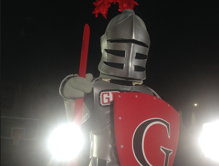 Grace College's new mascot Sir Red